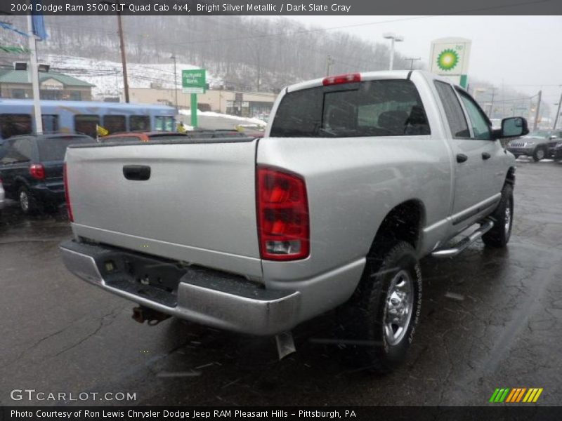 Bright Silver Metallic / Dark Slate Gray 2004 Dodge Ram 3500 SLT Quad Cab 4x4