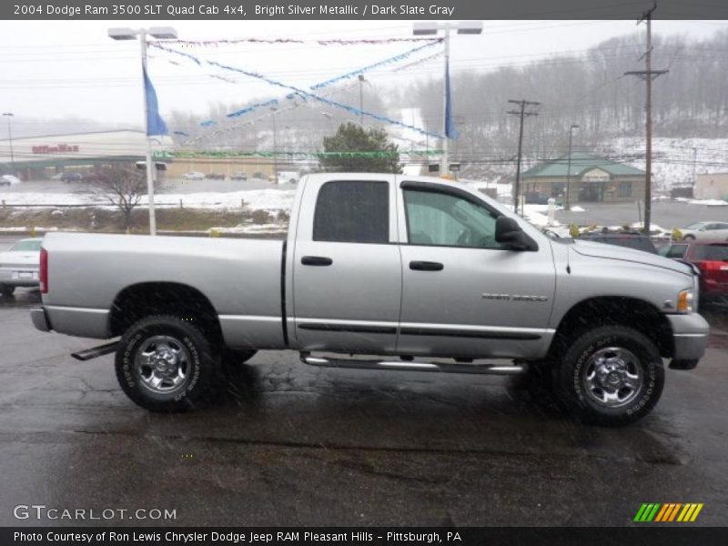Bright Silver Metallic / Dark Slate Gray 2004 Dodge Ram 3500 SLT Quad Cab 4x4