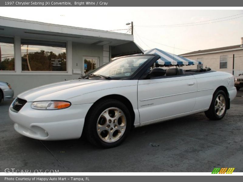 Bright White / Gray 1997 Chrysler Sebring JXi Convertible