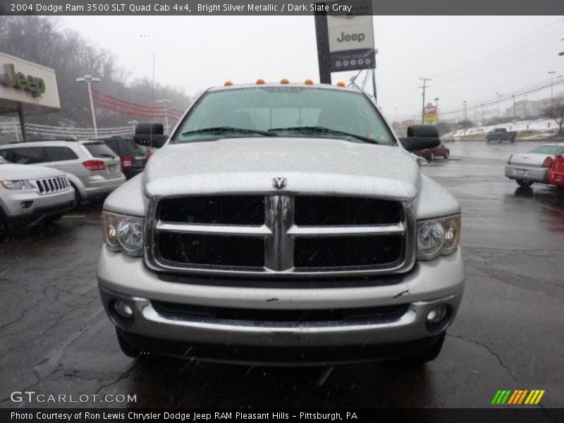 Bright Silver Metallic / Dark Slate Gray 2004 Dodge Ram 3500 SLT Quad Cab 4x4