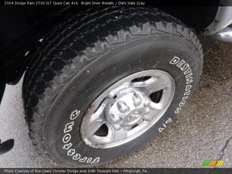 Bright Silver Metallic / Dark Slate Gray 2004 Dodge Ram 3500 SLT Quad Cab 4x4