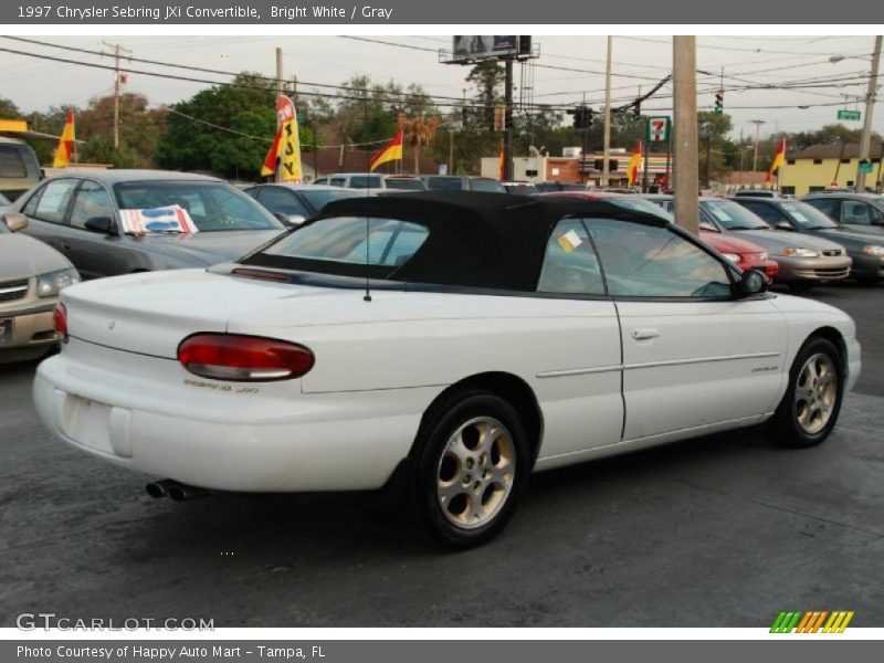 Bright White / Gray 1997 Chrysler Sebring JXi Convertible