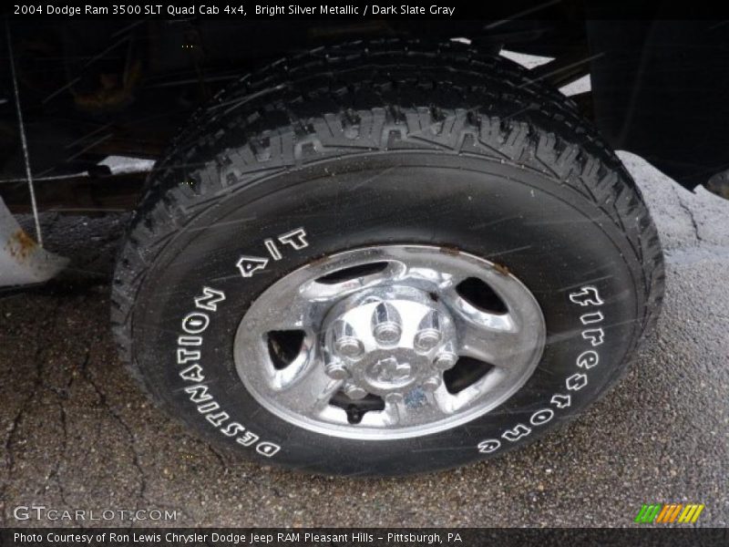 Bright Silver Metallic / Dark Slate Gray 2004 Dodge Ram 3500 SLT Quad Cab 4x4