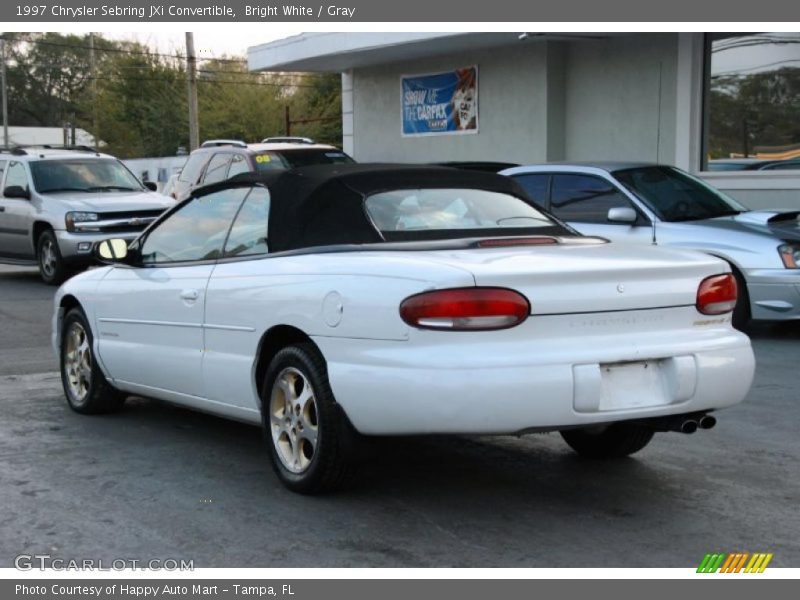 Bright White / Gray 1997 Chrysler Sebring JXi Convertible