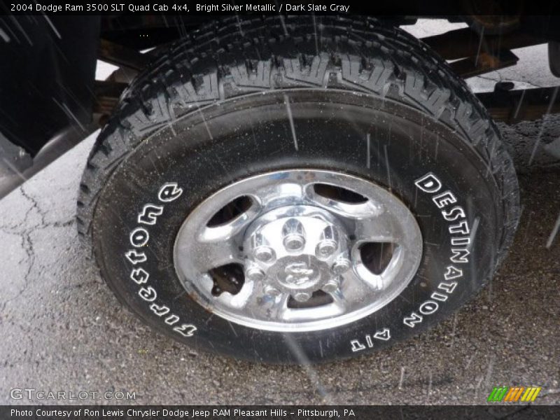 Bright Silver Metallic / Dark Slate Gray 2004 Dodge Ram 3500 SLT Quad Cab 4x4