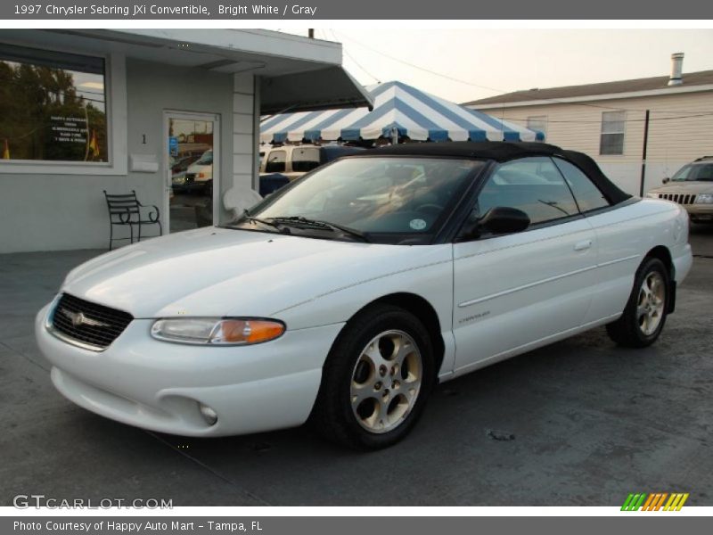 Bright White / Gray 1997 Chrysler Sebring JXi Convertible
