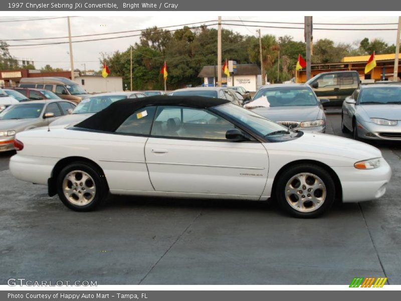 Bright White / Gray 1997 Chrysler Sebring JXi Convertible