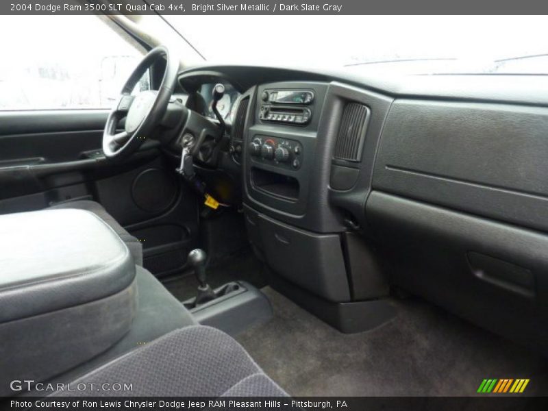Bright Silver Metallic / Dark Slate Gray 2004 Dodge Ram 3500 SLT Quad Cab 4x4