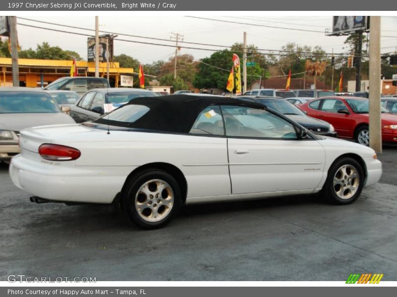 Bright White / Gray 1997 Chrysler Sebring JXi Convertible