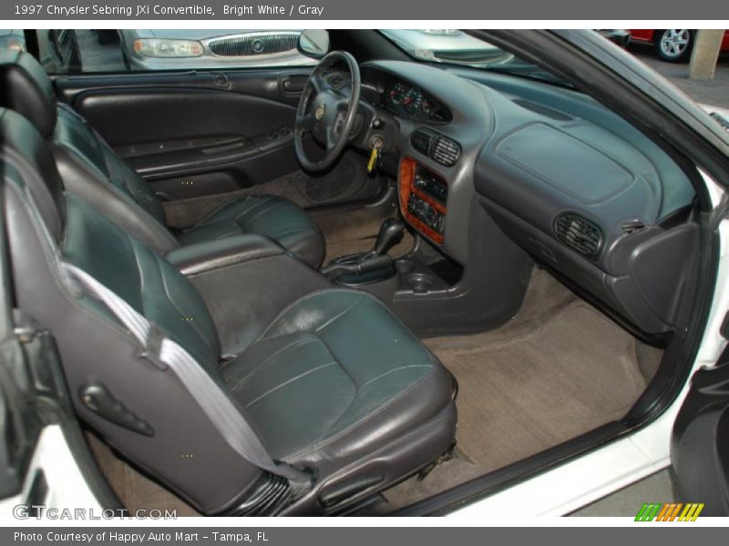 Bright White / Gray 1997 Chrysler Sebring JXi Convertible