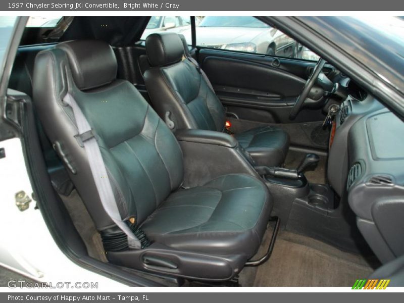 Bright White / Gray 1997 Chrysler Sebring JXi Convertible