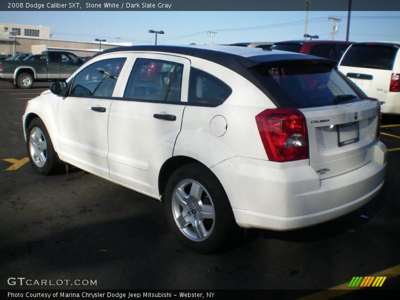 Stone White / Dark Slate Gray 2008 Dodge Caliber SXT