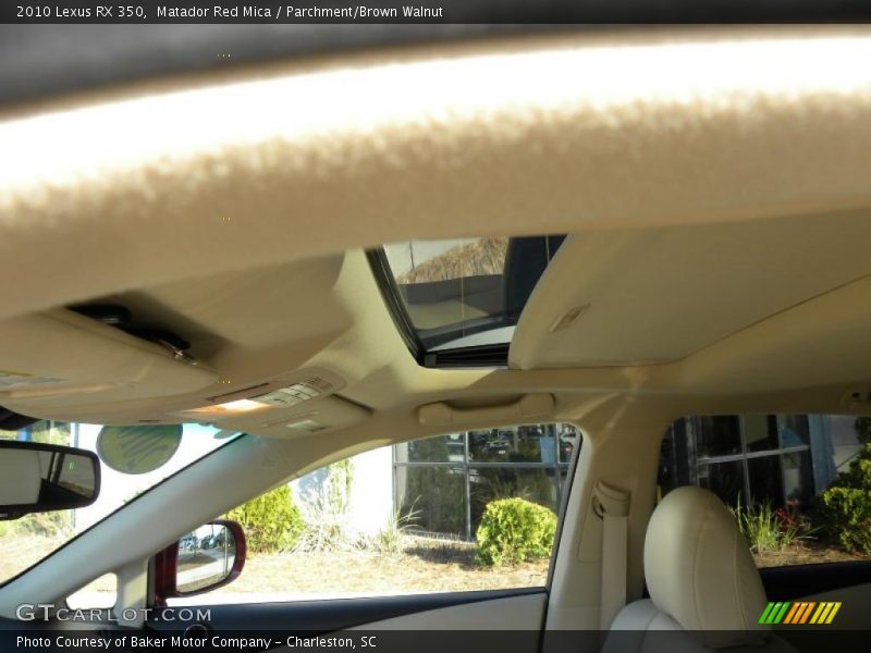 Matador Red Mica / Parchment/Brown Walnut 2010 Lexus RX 350