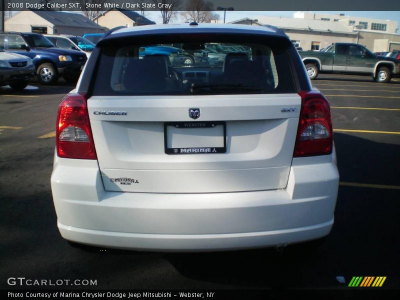 Stone White / Dark Slate Gray 2008 Dodge Caliber SXT