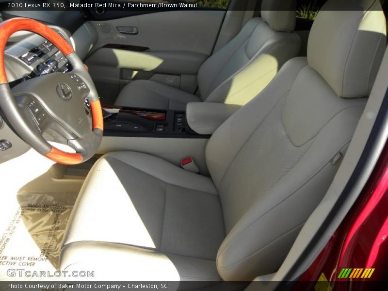 Matador Red Mica / Parchment/Brown Walnut 2010 Lexus RX 350