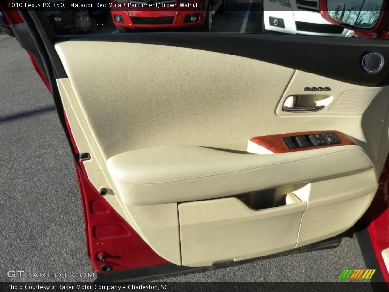 Matador Red Mica / Parchment/Brown Walnut 2010 Lexus RX 350