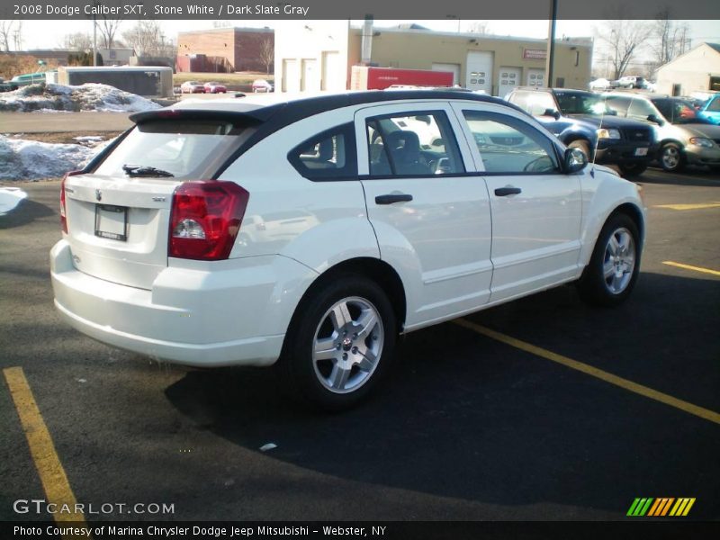 Stone White / Dark Slate Gray 2008 Dodge Caliber SXT