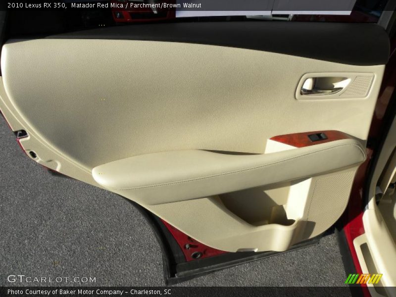 Matador Red Mica / Parchment/Brown Walnut 2010 Lexus RX 350