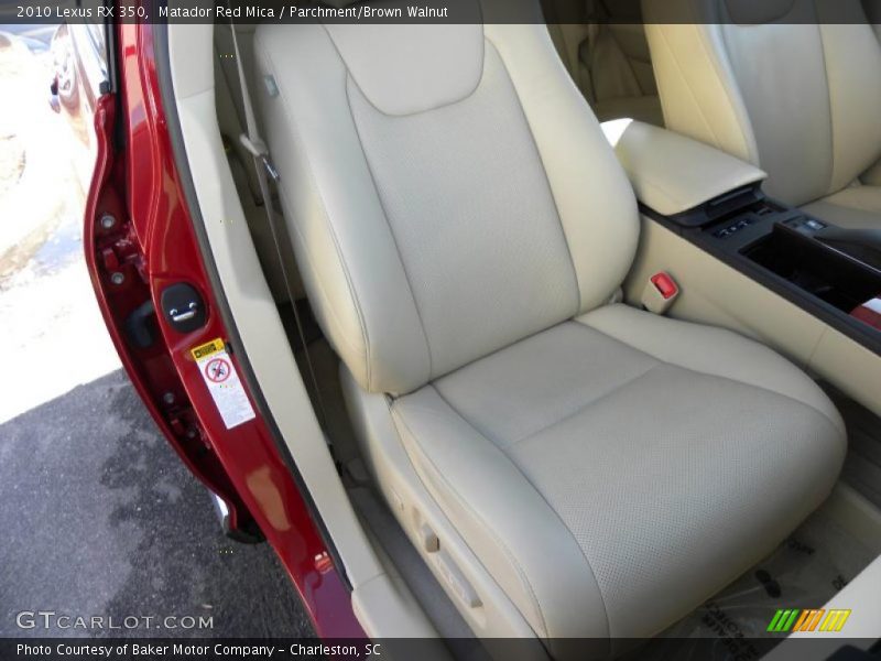 Matador Red Mica / Parchment/Brown Walnut 2010 Lexus RX 350