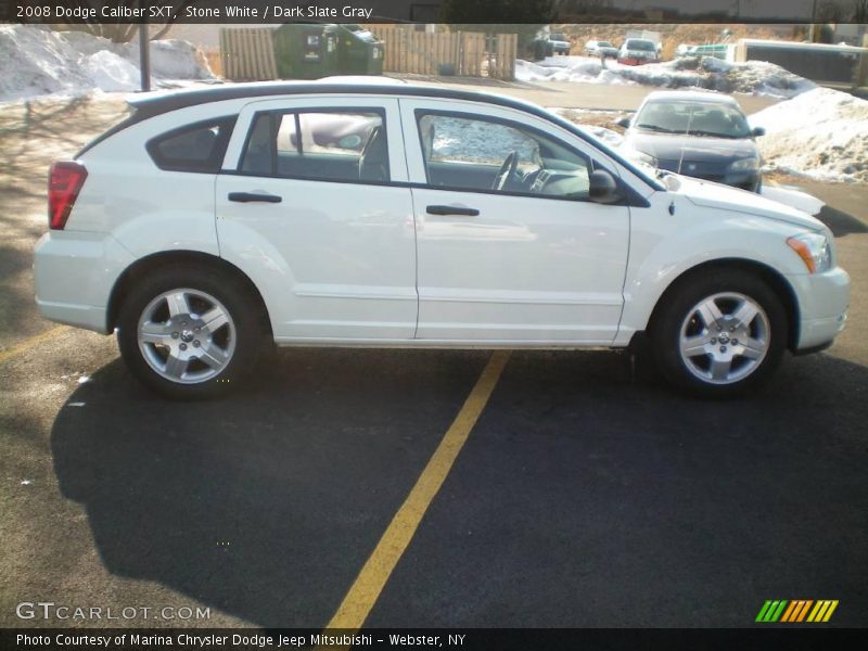 Stone White / Dark Slate Gray 2008 Dodge Caliber SXT