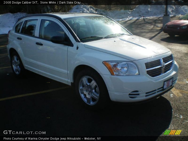 Stone White / Dark Slate Gray 2008 Dodge Caliber SXT