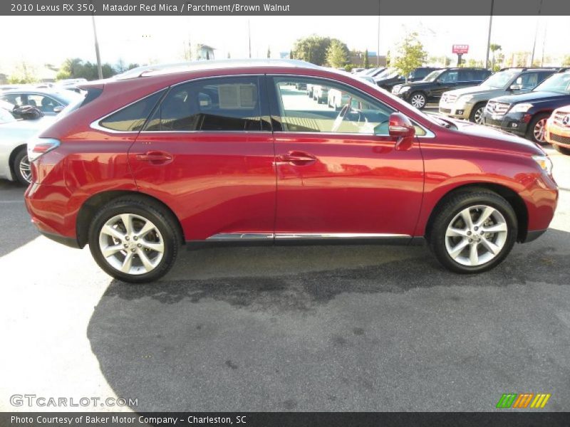 Matador Red Mica / Parchment/Brown Walnut 2010 Lexus RX 350