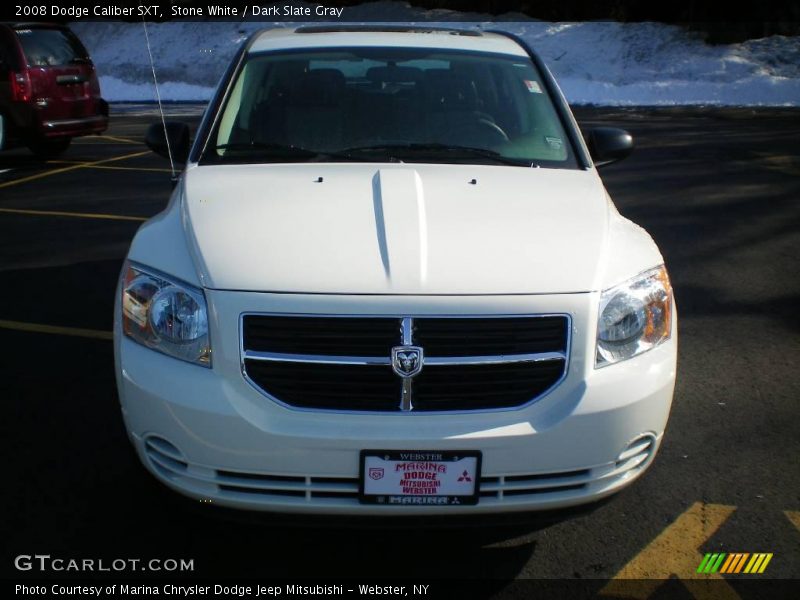 Stone White / Dark Slate Gray 2008 Dodge Caliber SXT