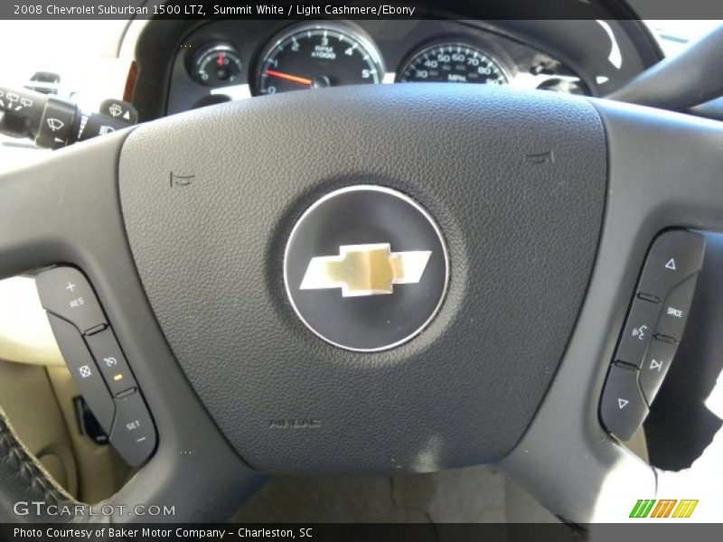 Summit White / Light Cashmere/Ebony 2008 Chevrolet Suburban 1500 LTZ
