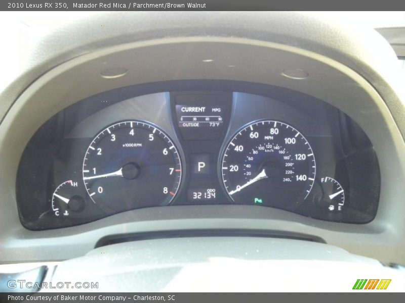  2010 RX 350 350 Gauges