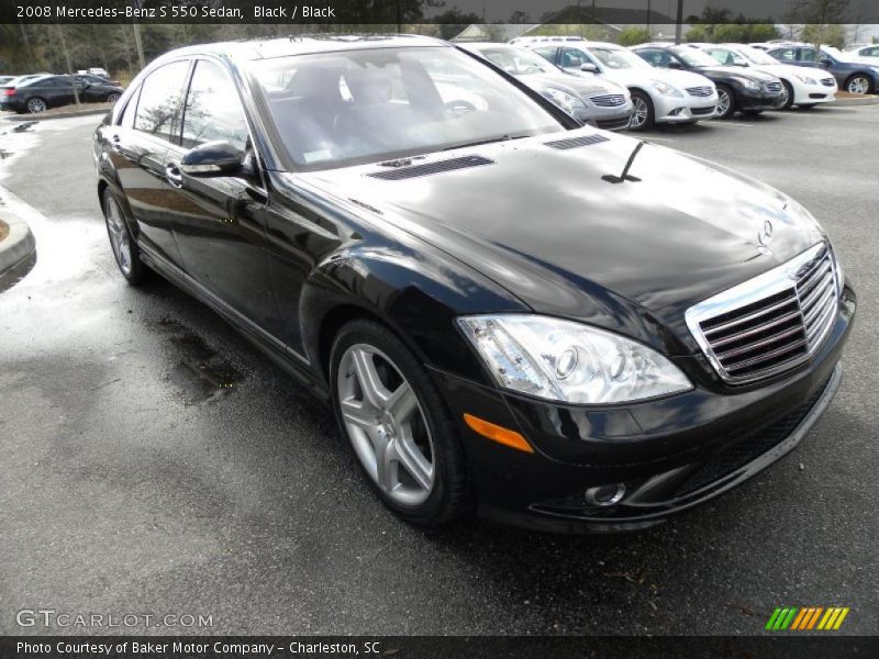 Black / Black 2008 Mercedes-Benz S 550 Sedan