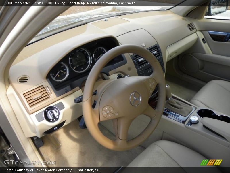 Sand Beige Metallic / Savanna/Cashmere 2008 Mercedes-Benz C 300 Luxury