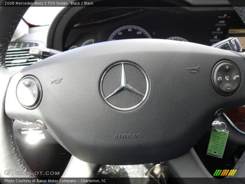 Black / Black 2008 Mercedes-Benz S 550 Sedan