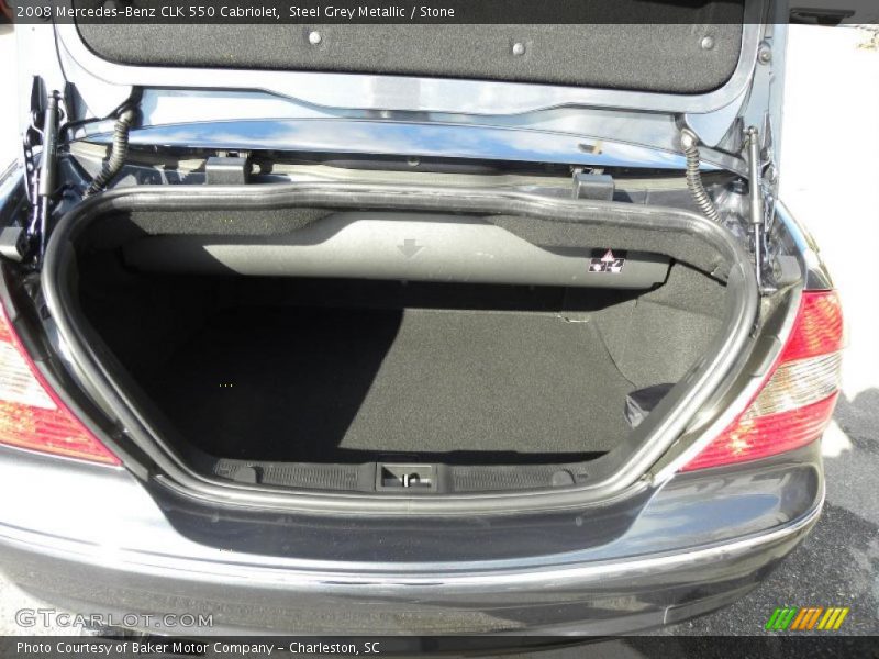 Steel Grey Metallic / Stone 2008 Mercedes-Benz CLK 550 Cabriolet