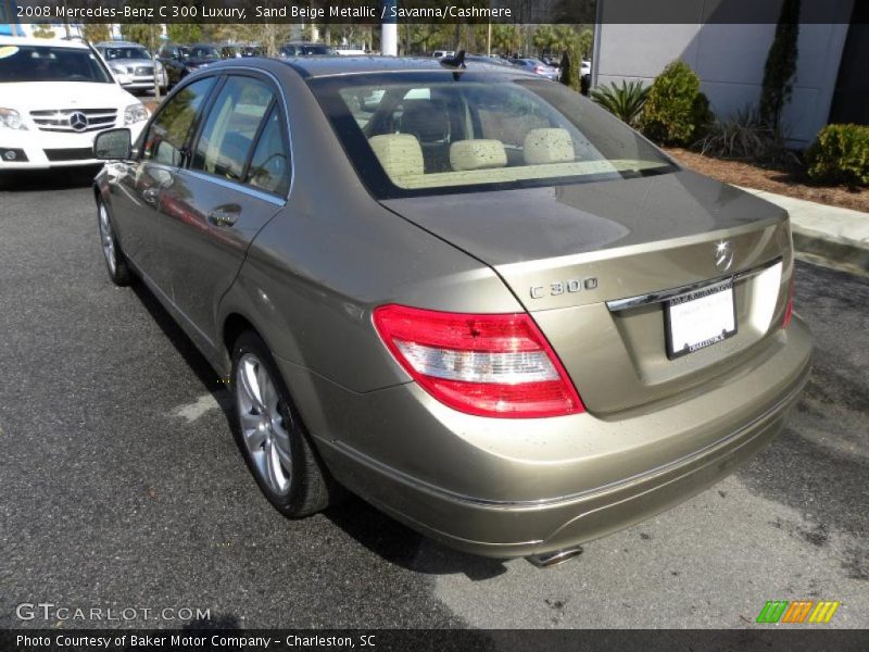 Sand Beige Metallic / Savanna/Cashmere 2008 Mercedes-Benz C 300 Luxury