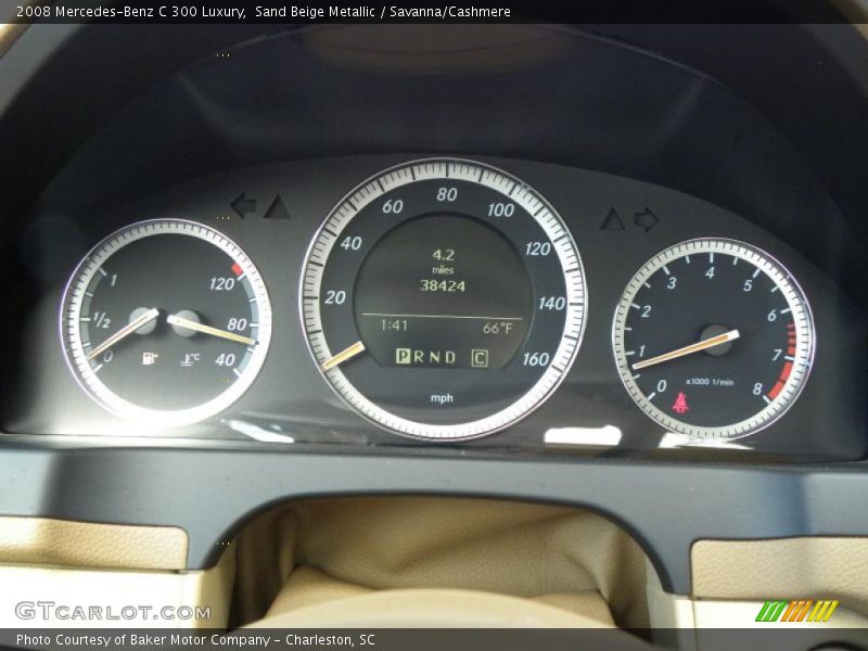 Sand Beige Metallic / Savanna/Cashmere 2008 Mercedes-Benz C 300 Luxury
