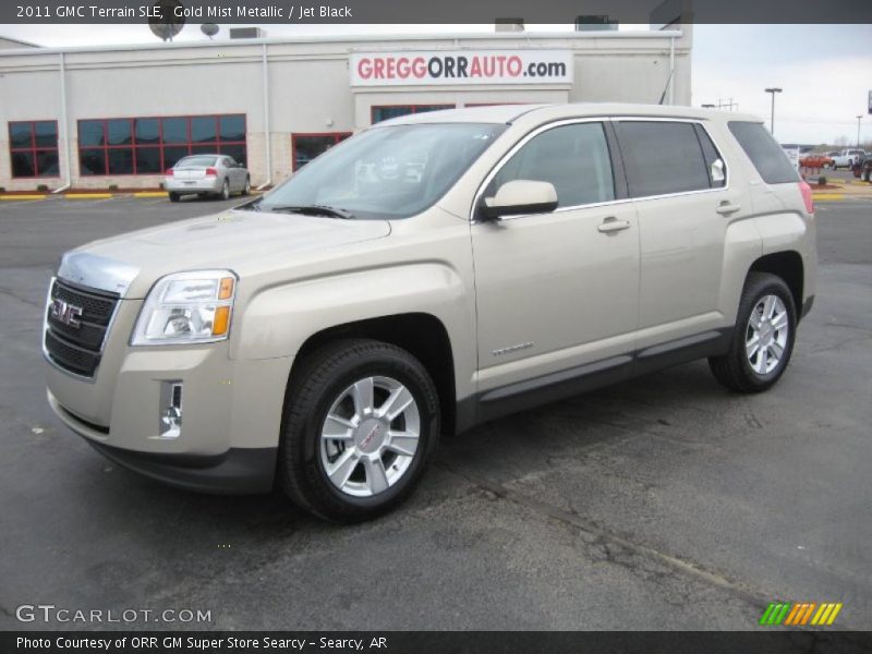 Gold Mist Metallic / Jet Black 2011 GMC Terrain SLE