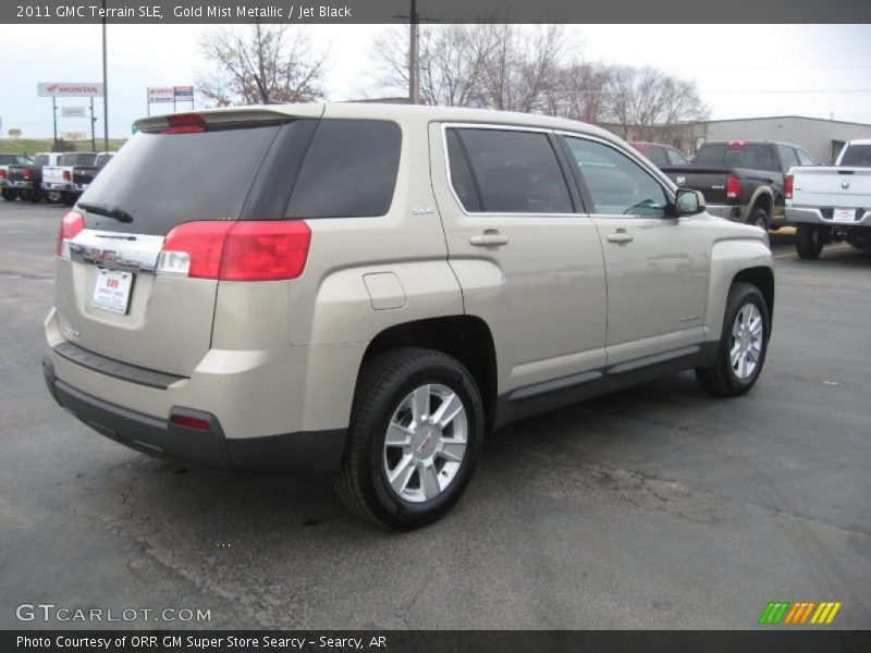 Gold Mist Metallic / Jet Black 2011 GMC Terrain SLE
