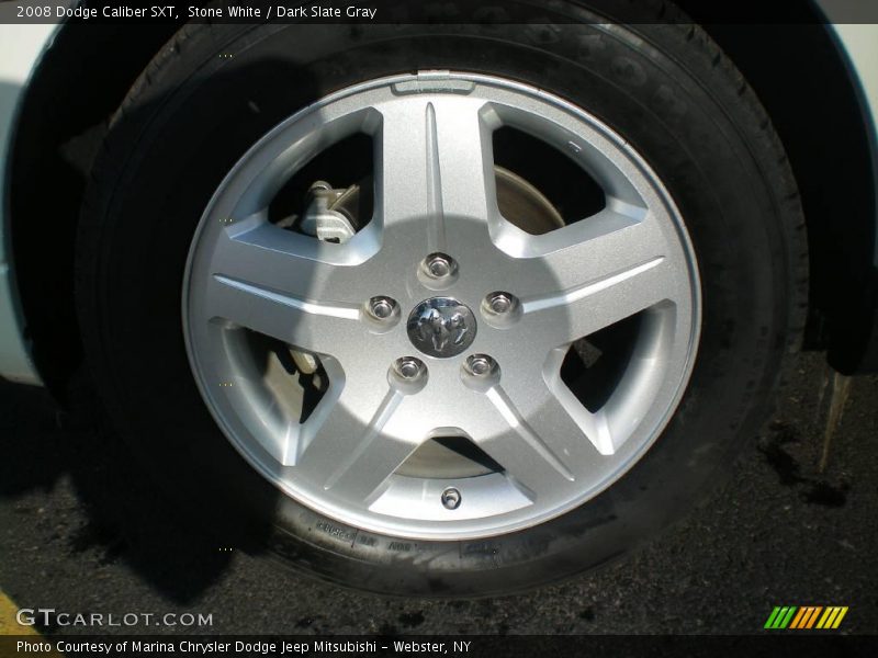 Stone White / Dark Slate Gray 2008 Dodge Caliber SXT
