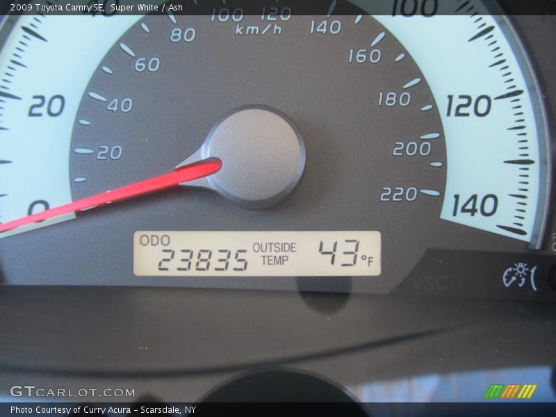 Super White / Ash 2009 Toyota Camry SE