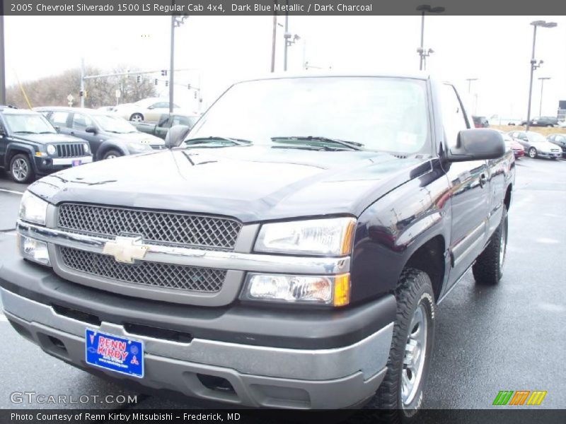 Dark Blue Metallic / Dark Charcoal 2005 Chevrolet Silverado 1500 LS Regular Cab 4x4