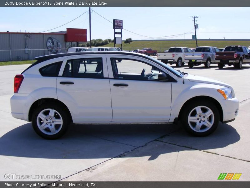 Stone White / Dark Slate Gray 2008 Dodge Caliber SXT