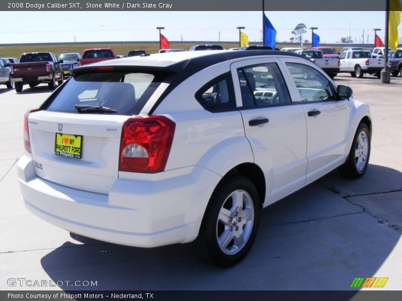 Stone White / Dark Slate Gray 2008 Dodge Caliber SXT