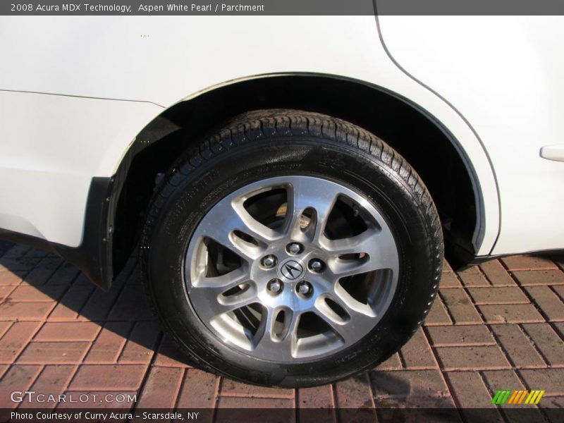 Aspen White Pearl / Parchment 2008 Acura MDX Technology