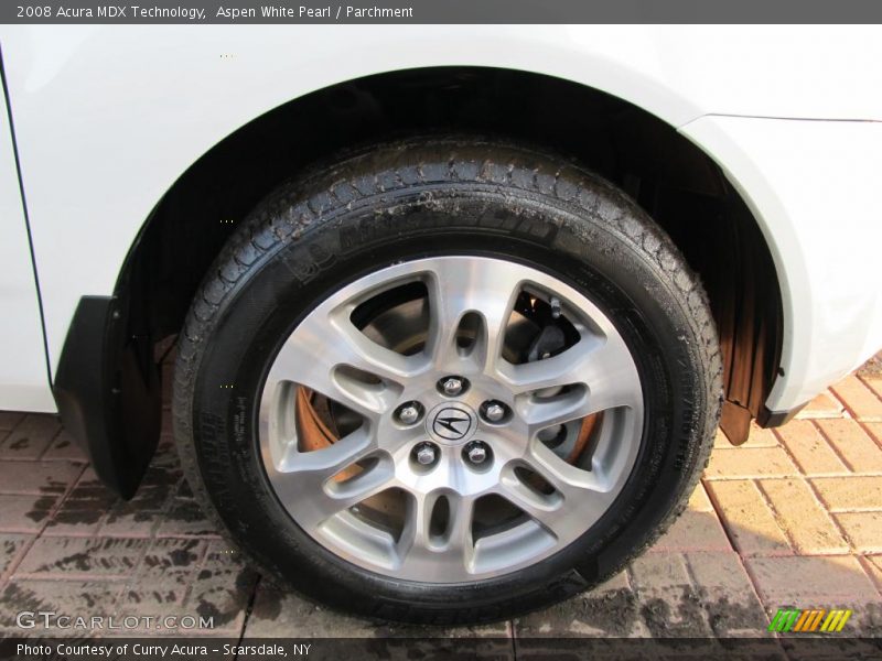 Aspen White Pearl / Parchment 2008 Acura MDX Technology