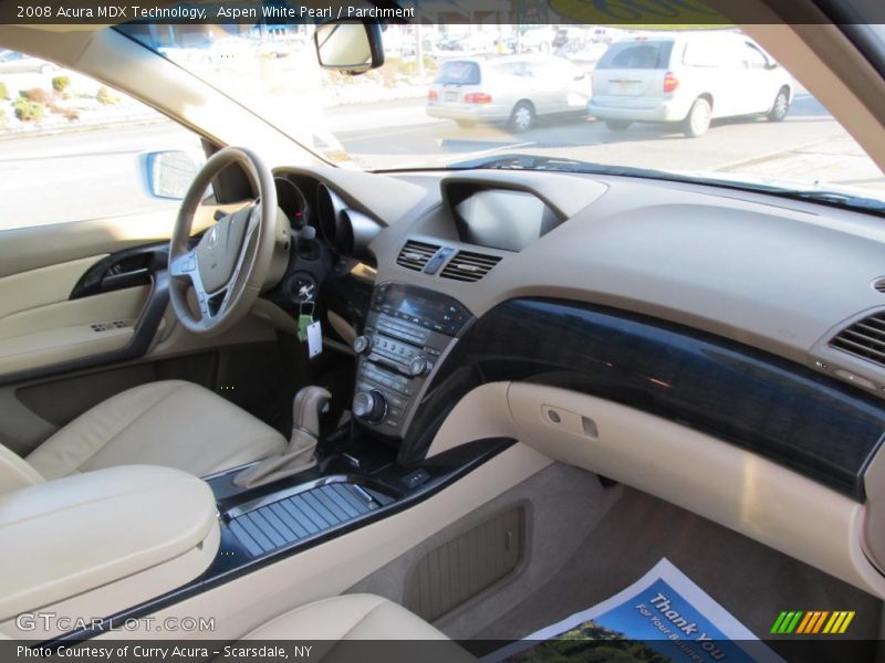 Aspen White Pearl / Parchment 2008 Acura MDX Technology