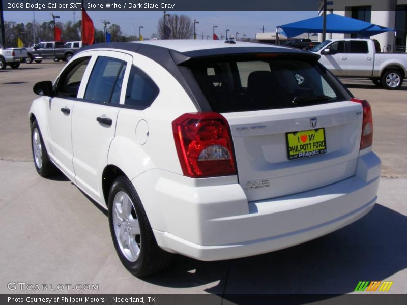 Stone White / Dark Slate Gray 2008 Dodge Caliber SXT