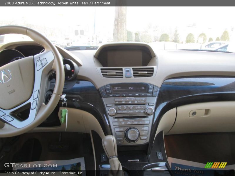 Aspen White Pearl / Parchment 2008 Acura MDX Technology