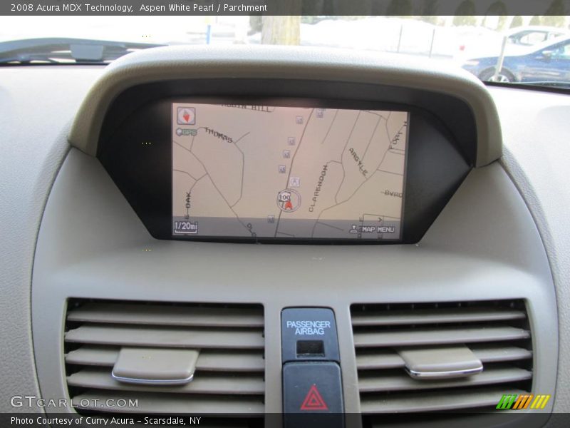 Aspen White Pearl / Parchment 2008 Acura MDX Technology