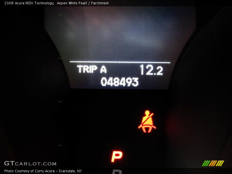 Aspen White Pearl / Parchment 2008 Acura MDX Technology