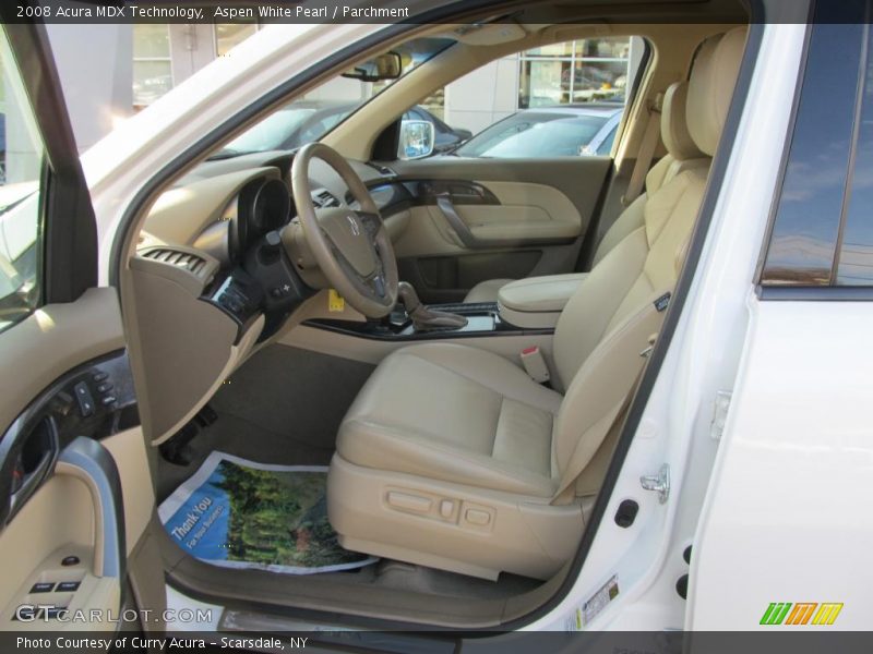 Aspen White Pearl / Parchment 2008 Acura MDX Technology